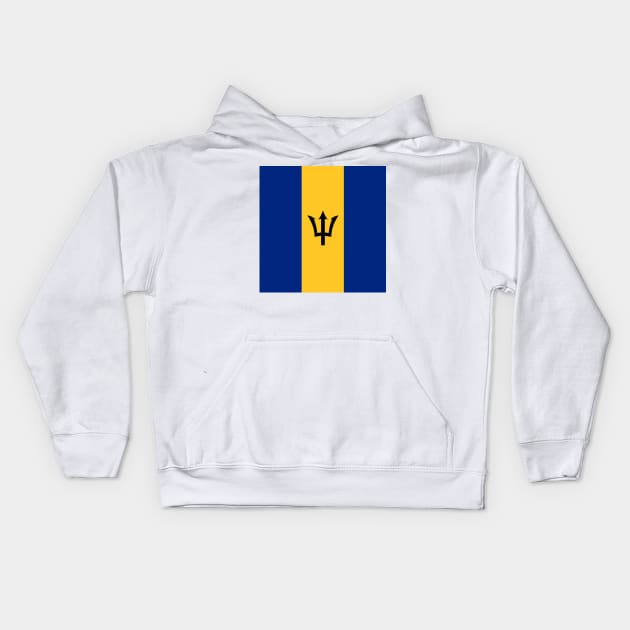 Barbados flag Kids Hoodie by flag for all